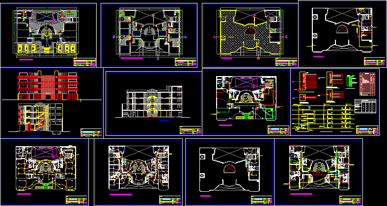 Luxury Hotel 2D DWG Design Section for AutoCAD • Designs CAD