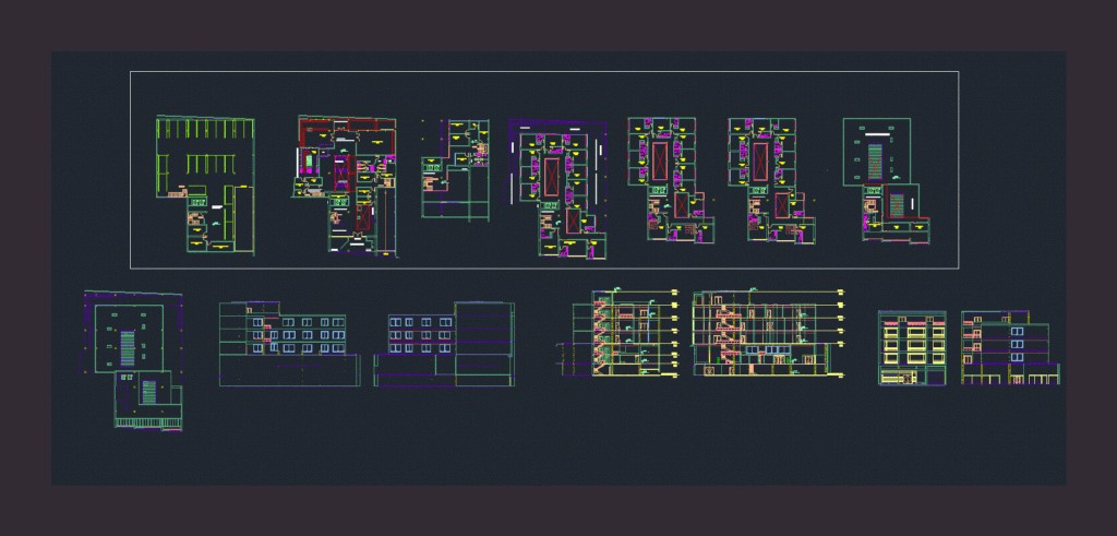 Hotel 3 Stars DWG Block for AutoCAD