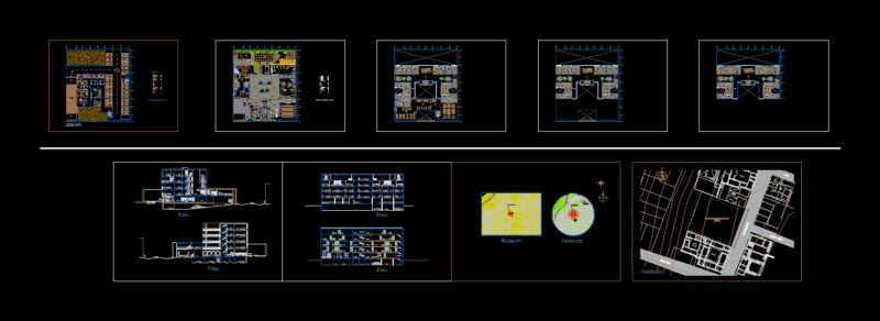Hotel 3 Stars DWG Block for AutoCAD