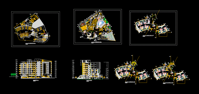 Hotel 3 Stars DWG Section for AutoCAD