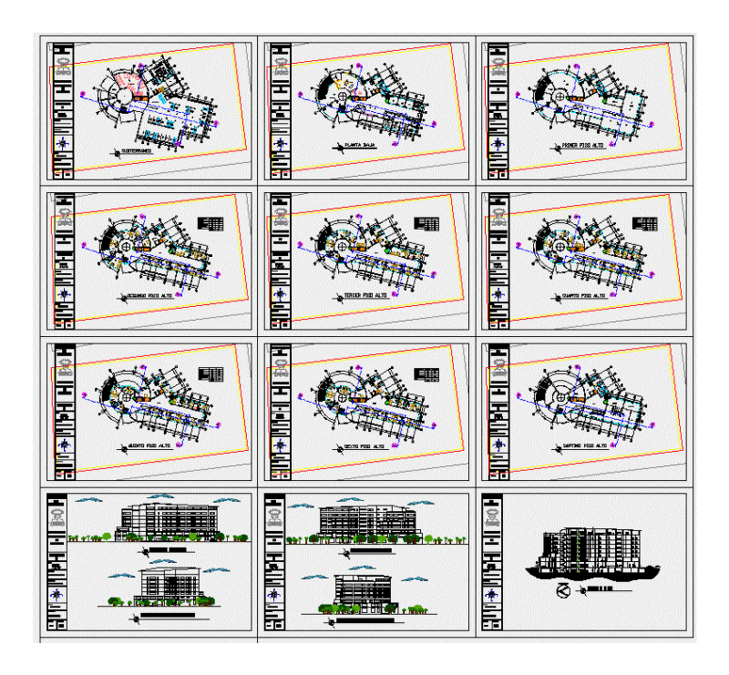 Hotel 4 Star DWG Plan for AutoCAD