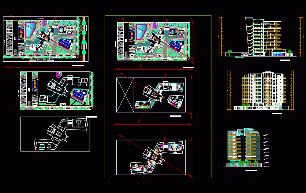 Hotel 4 Stars Dwg Block For Autocad • Designs Cad