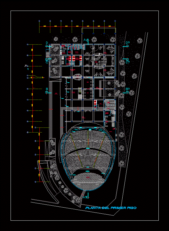 Hotel 4 Stars DWG Block for AutoCAD