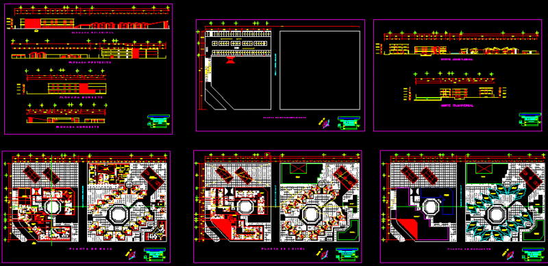 Hotel 4 Stars DWG Block for AutoCAD