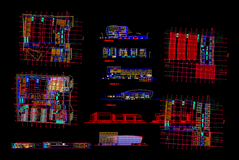 Hotel 4 Stars DWG Detail for AutoCAD