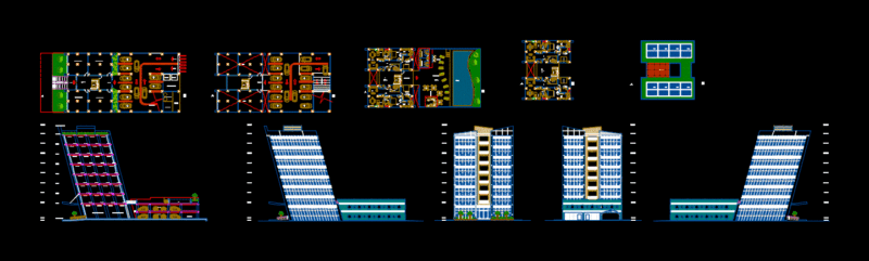Hotel 4 Stars DWG Full Project for AutoCAD