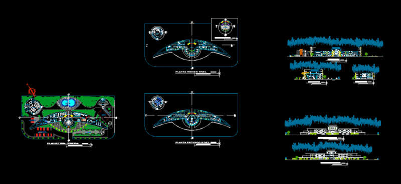Hotel 4 Stars DWG Section for AutoCAD