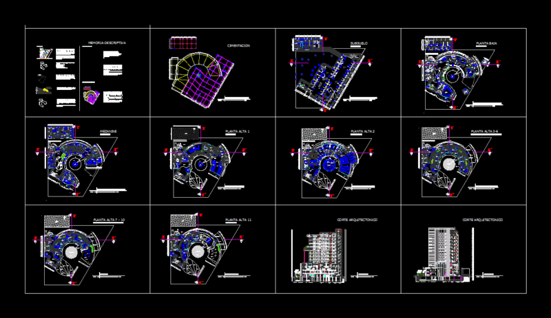 Hotel 5 Stars DWG Block for AutoCAD