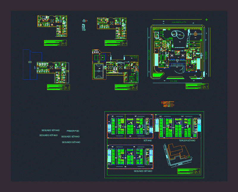 Hotel 5 Stars DWG Block for AutoCAD