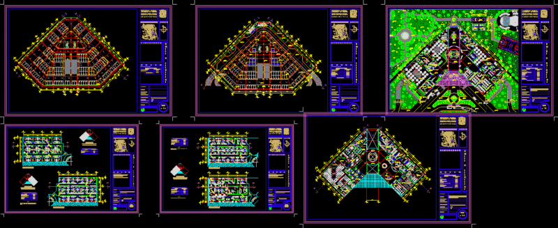 Hotel 5 Stars DWG Plan for AutoCAD