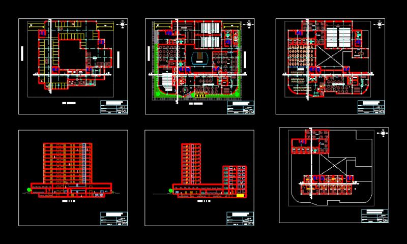 Hotel And Convention Center DWG Section for AutoCAD