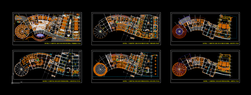Hotel And Convention Centre 5 Stars DWG Detail for AutoCAD