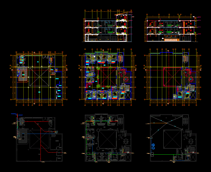 Hotel Colonial DWG Section for AutoCAD
