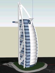 Hotel Dubai 3D SKP Model for SketchUp