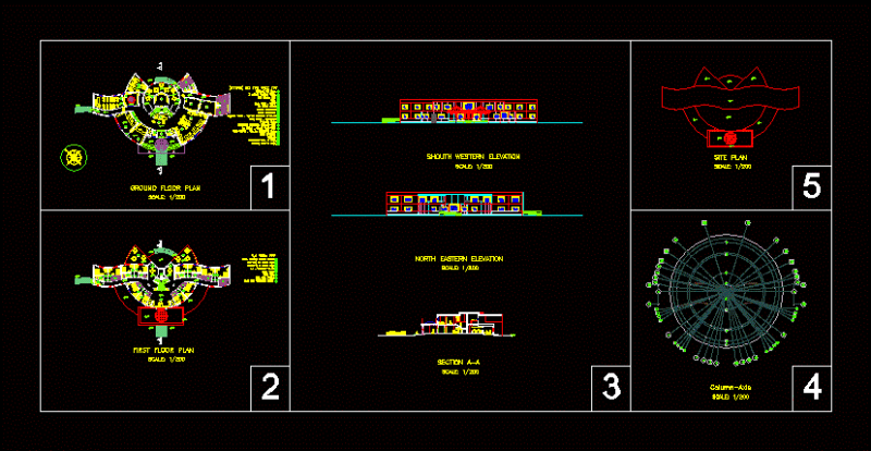 Hotel DWG Block for AutoCAD