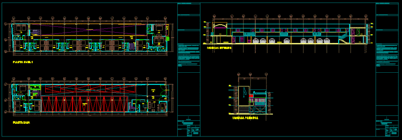 Hotel DWG Block for AutoCAD
