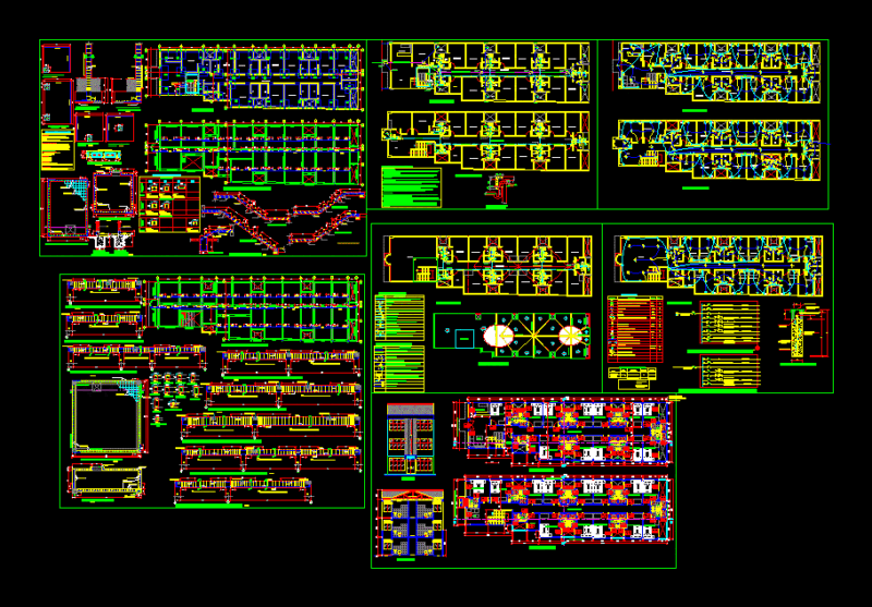 Hotel DWG Block for AutoCAD