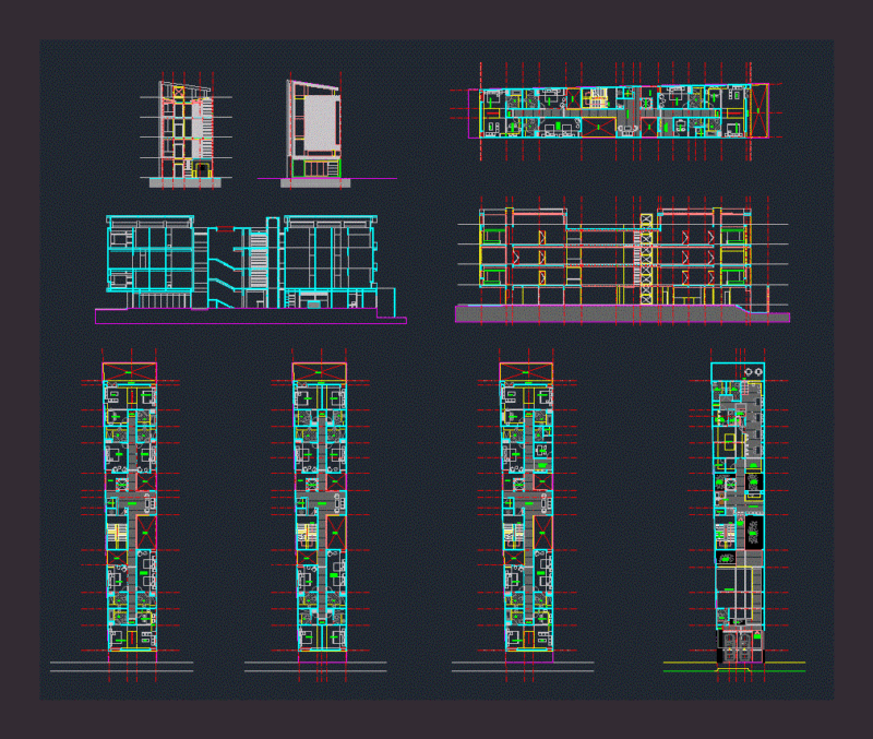 Hotel DWG Block for AutoCAD