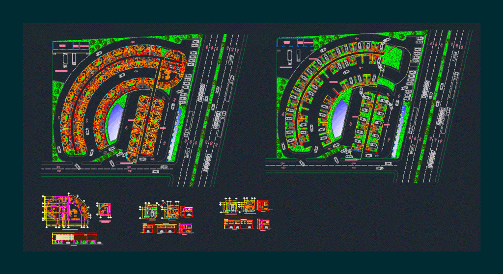 Hotel DWG Block for AutoCAD