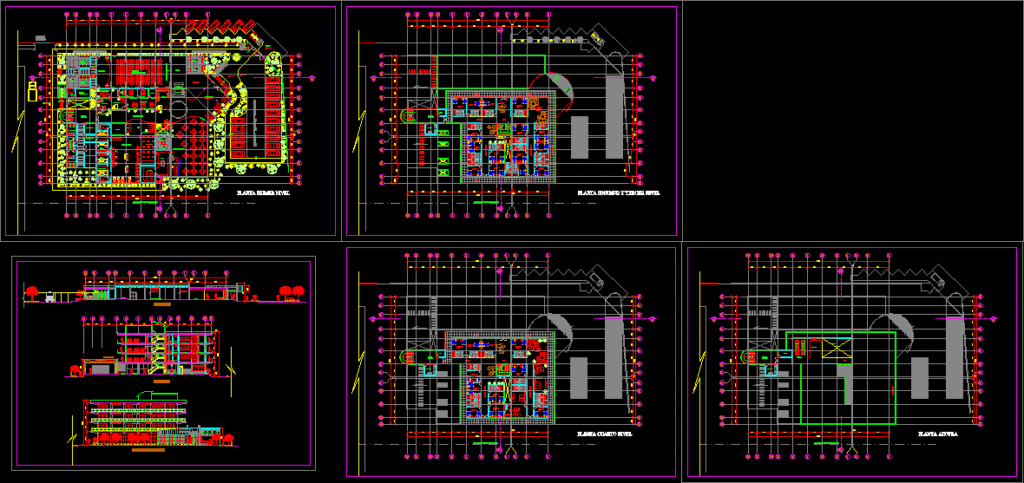 Hotel DWG Block for AutoCAD