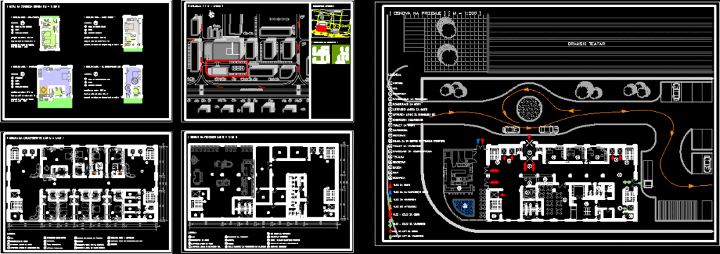 Hotel DWG Block for AutoCAD
