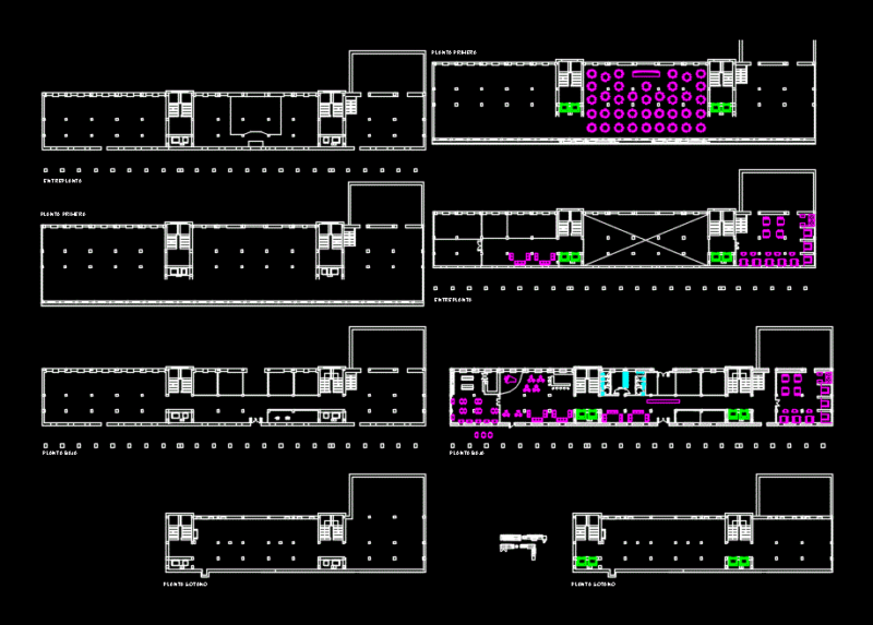 Hotel DWG Block for AutoCAD