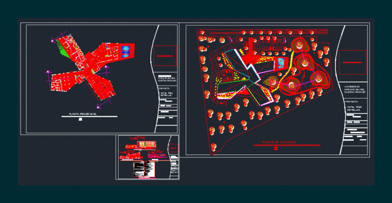 Hotel DWG Block for AutoCAD
