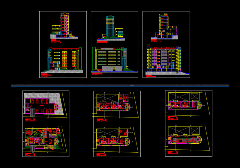 Hotel DWG Block for AutoCAD