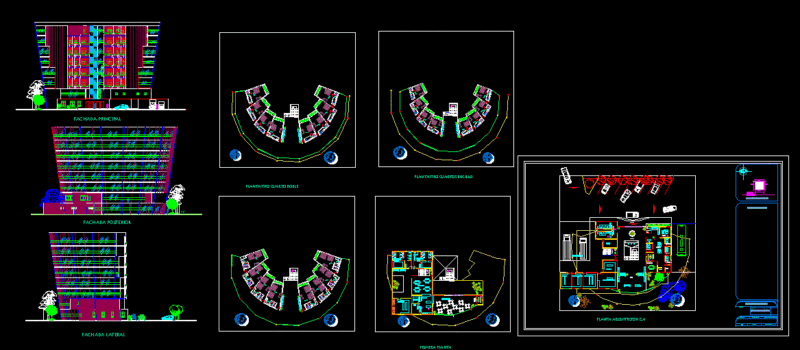 Hotel DWG Full Project for AutoCAD