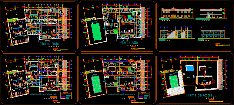 Apartment Hotel 2D DWG Design Full Project for AutoCAD 
