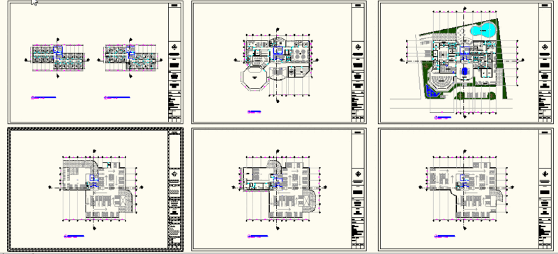 Hotel DWG Full Project for AutoCAD
