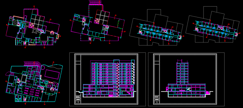 Hotel DWG Plan for AutoCAD
