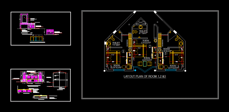 Hotel DWG Plan for AutoCAD