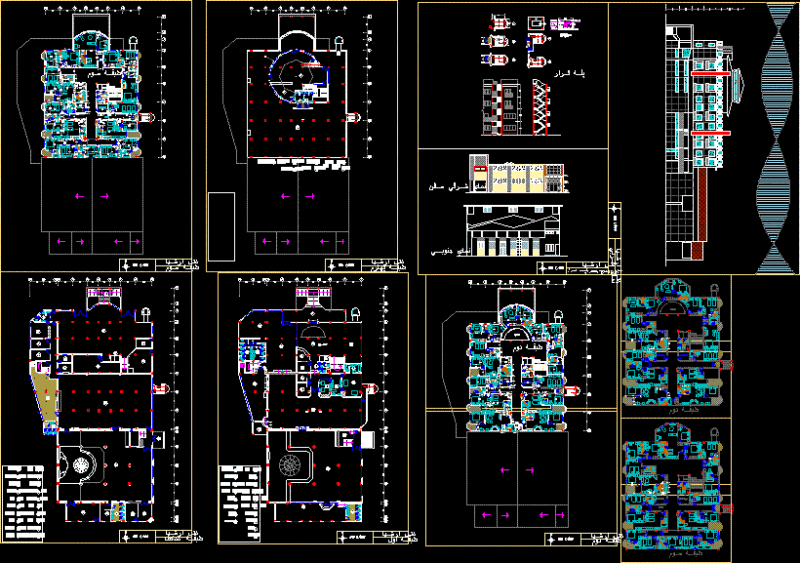 Hotel DWG Plan for AutoCAD