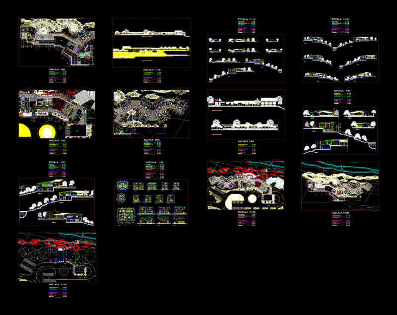 Hotel DWG Section for AutoCAD