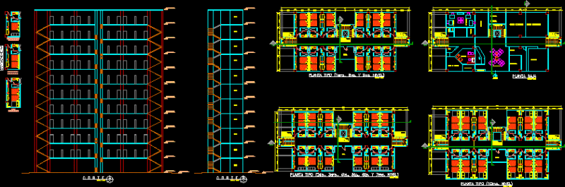 Hotel, Lodge, Star Hotel 2D DWG Plan for AutoCAD