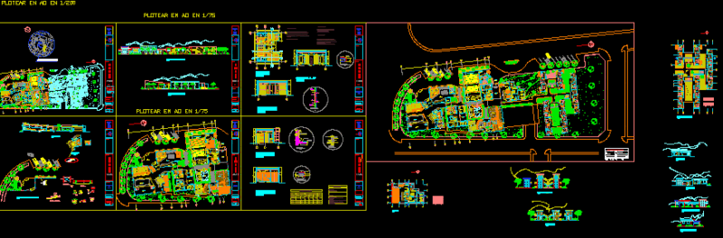 Three Star Hotel, Hotel, Lodge 2D DWG Plan for AutoCAD