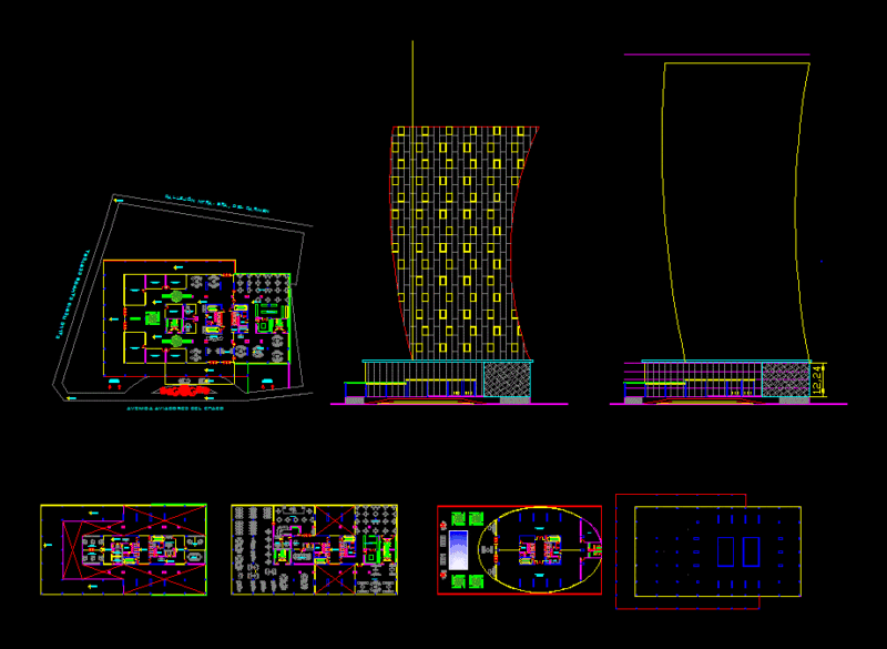 Hotel Guampa DWG Block for AutoCAD
