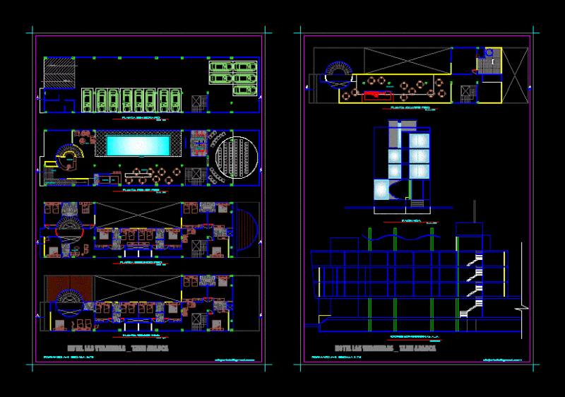 Hotel Las Veraneras DWG Block for AutoCAD
