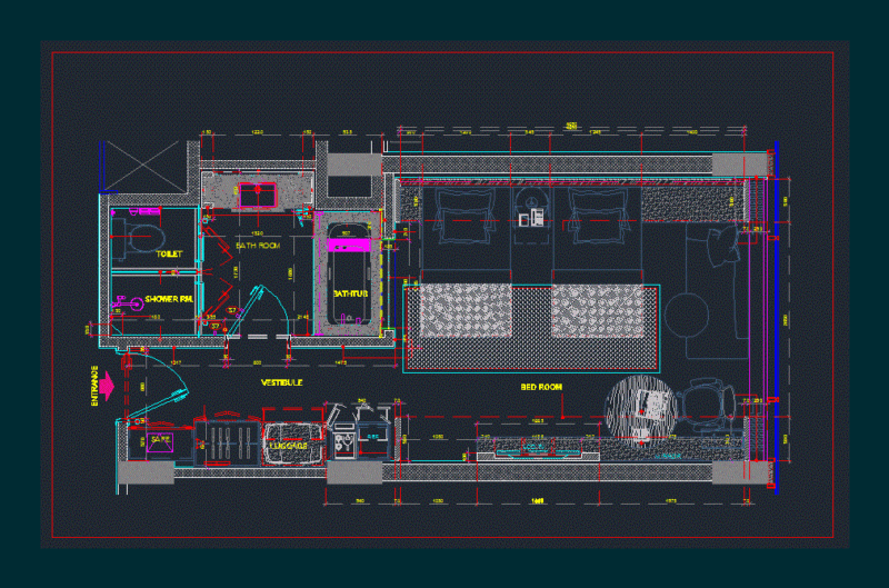 Hotel Room PDF Plan (Document)