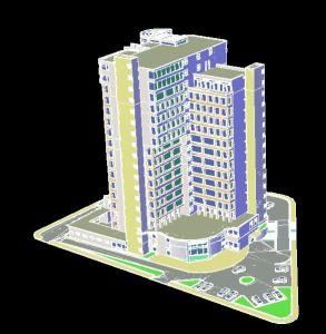 Hotels 3D DWG Model for AutoCAD