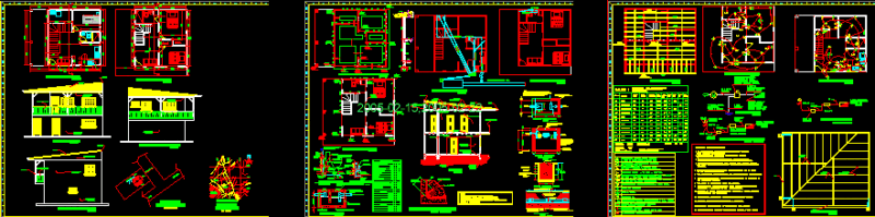 House 102 M2 DWG Block for AutoCAD