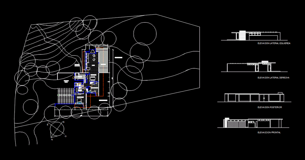 House 20 Baileystudyhouse DWG Block for AutoCAD