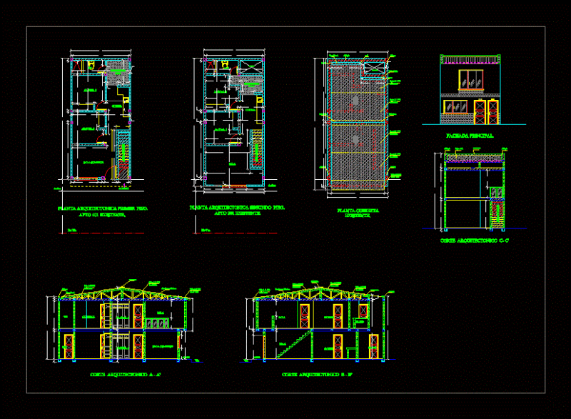 House 2 Floors DWG Block for AutoCAD