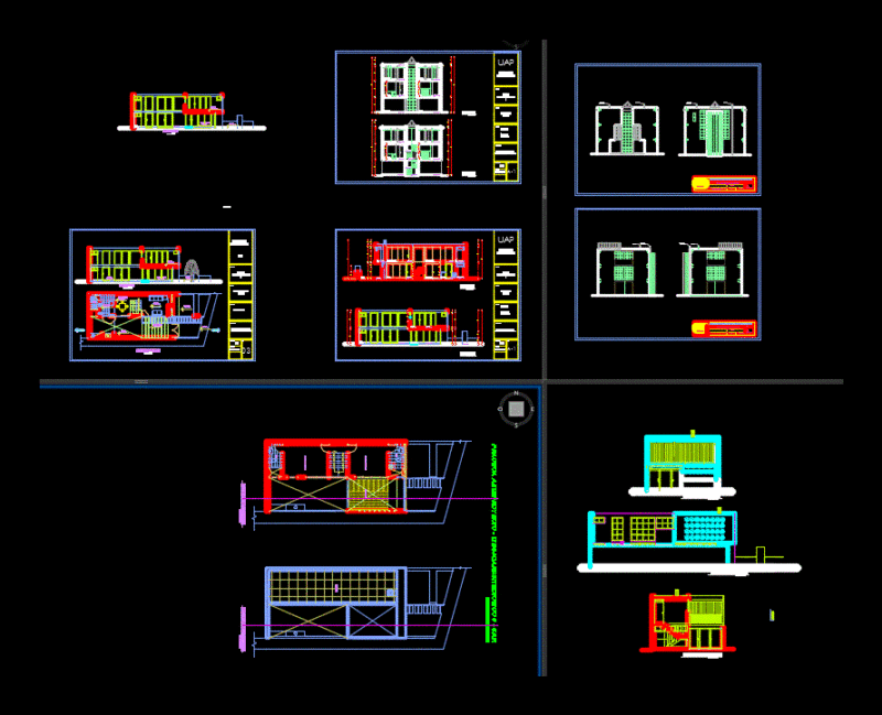 House 2 Levels DWG Block for AutoCAD