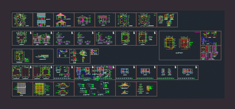 House 36m2 DWG Section for AutoCAD