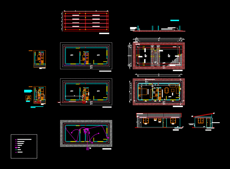 House 38 M2 2D DWG Block for AutoCAD