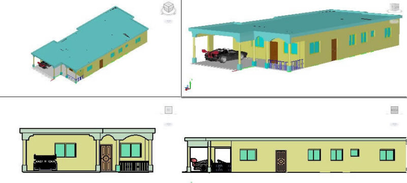 House 3D DWG Model for AutoCAD