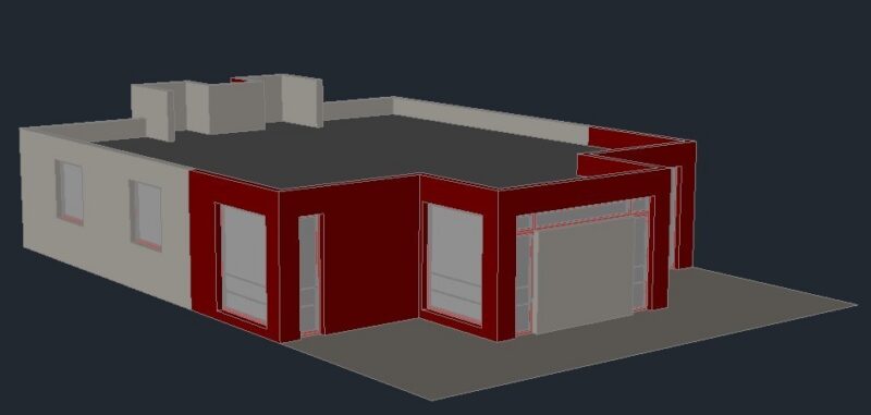 House 3D DWG Model for AutoCAD