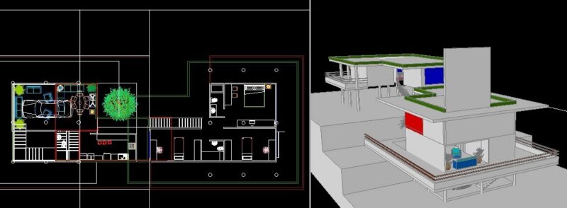 House 3D DWG Model for AutoCAD